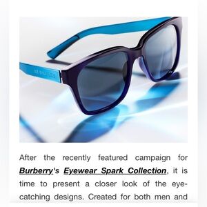 Burberry Spark collection Black and Blue Sunglasses